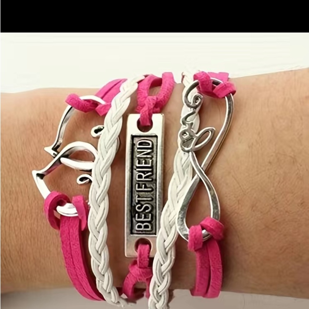Vintage Boho Style Multi Layers Braided Bracelet Stackable Friendship Hand Rope